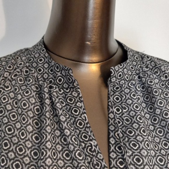 100% pure silk, tiered, boho above-knee dress - Picture 9 of 16